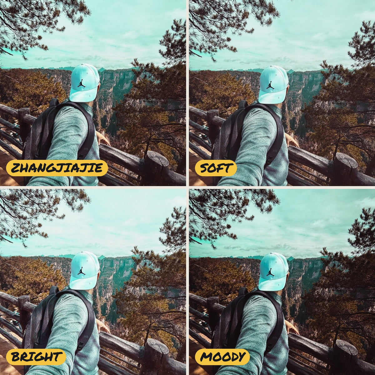 Zhangjiajie · Pack de 4 presets