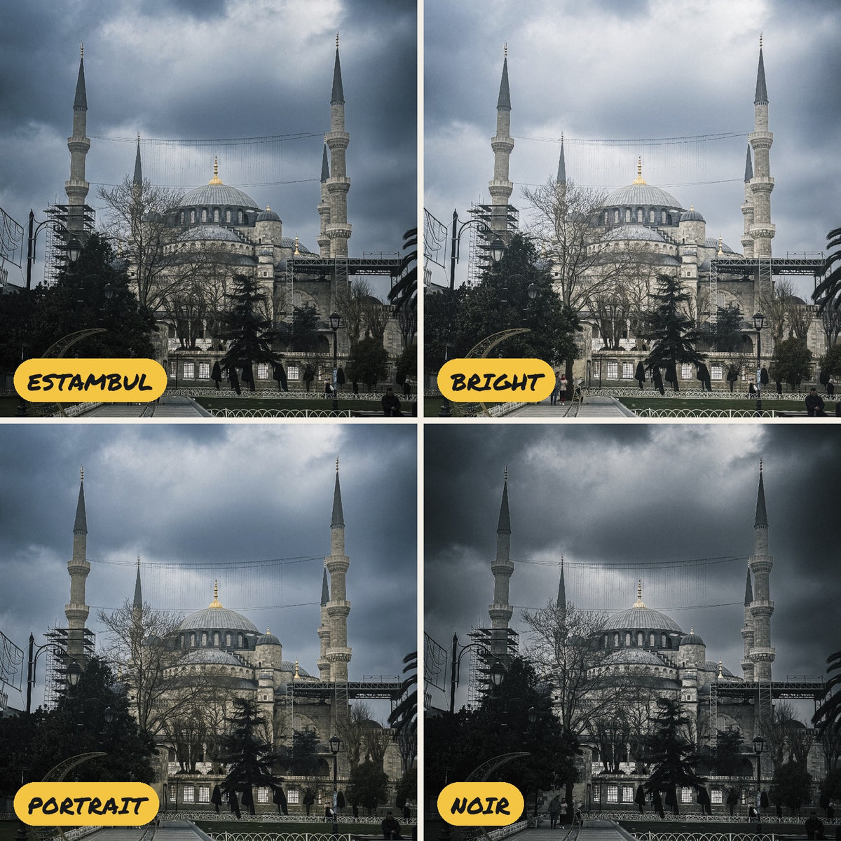 Turquía · Pack de 4 presets